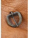 Small medieval belt buckle, brass