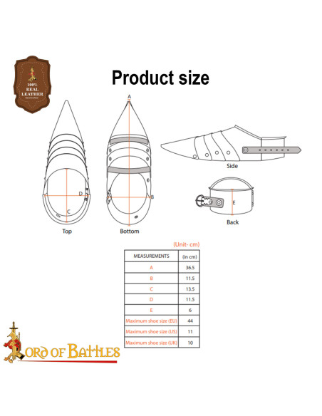 Medieval Sabatons in Steel from the...