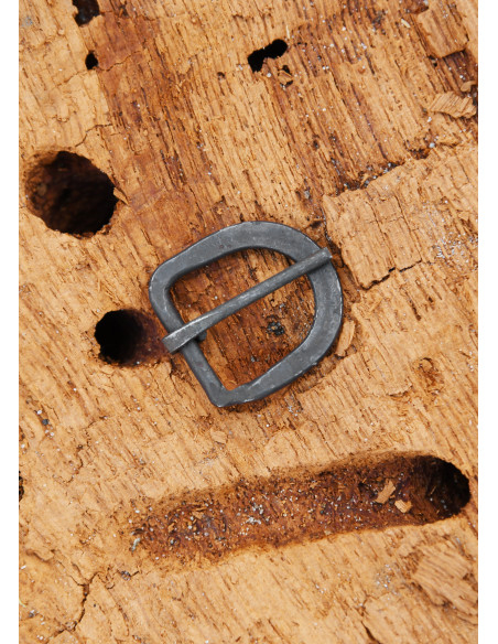 Hand-forged steel buckle,...