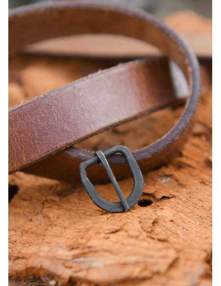 Hand-forged steel buckle,...