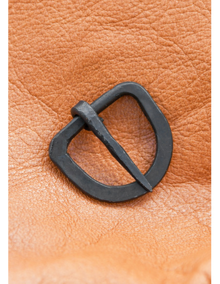 Hand-forged steel buckle,...