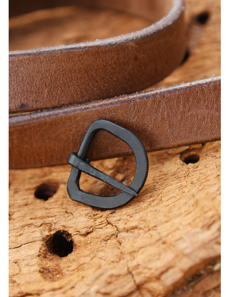 Hand-forged steel buckle,...