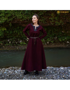 Viking dress with decorative borders, Ingrid model,...