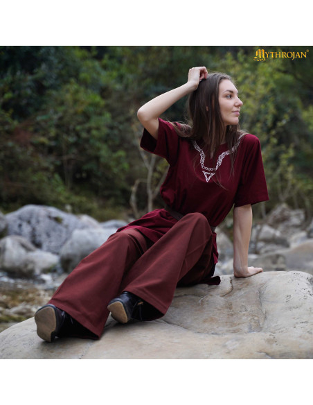 Medieval cotton tunic with... Medieval cotton tunic with...