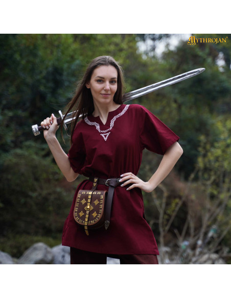 Medieval cotton tunic with... Medieval cotton tunic with...