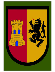 Medieval Flag Wolf and Castle