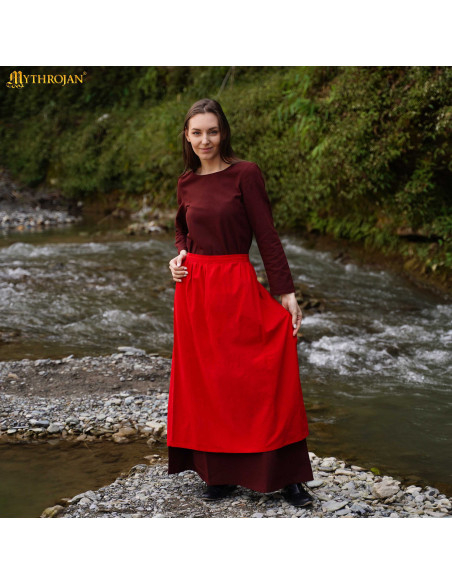 Medieval Renaissance apron, red color Medieval Renaissance apron, red color