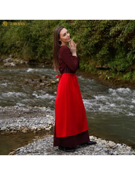 Medieval Renaissance apron, red color Medieval Renaissance apron, red color