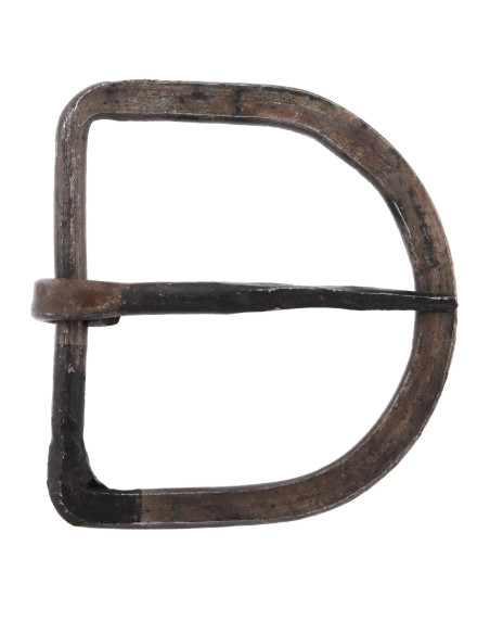 Hand-forged steel buckle, 39 mm wide...