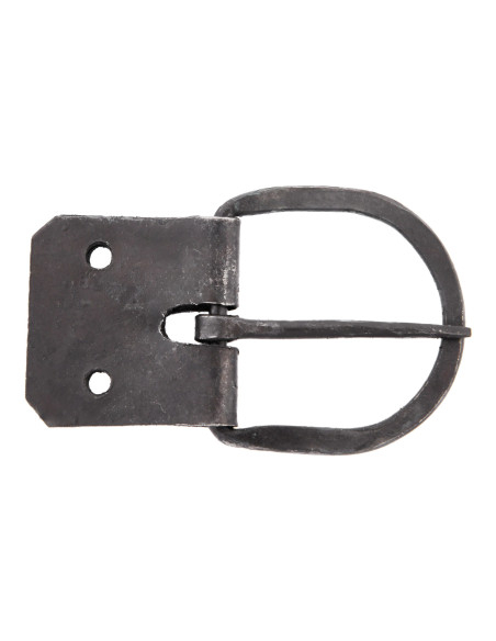Hand-forged buckle with sheet metal,...
