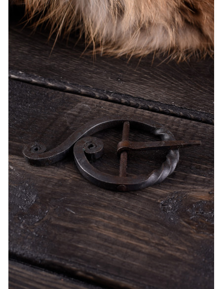 Hand-forged belt buckle,...