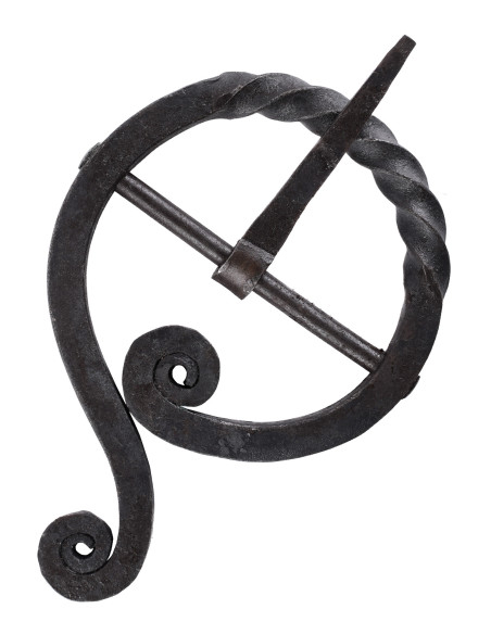 Hand-forged belt buckle,...