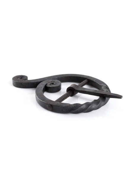 Hand-forged belt buckle,...