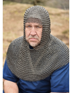 Mesh gauntlet with 8 mm diameter rings.