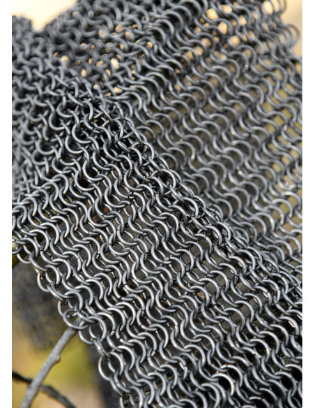 Chainmail leggings, natural finish