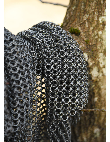 Chainmail leggings, natural finish