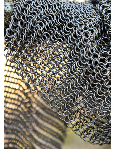 Chainmail leggings, natural finish