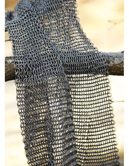 Chainmail leggings, natural finish