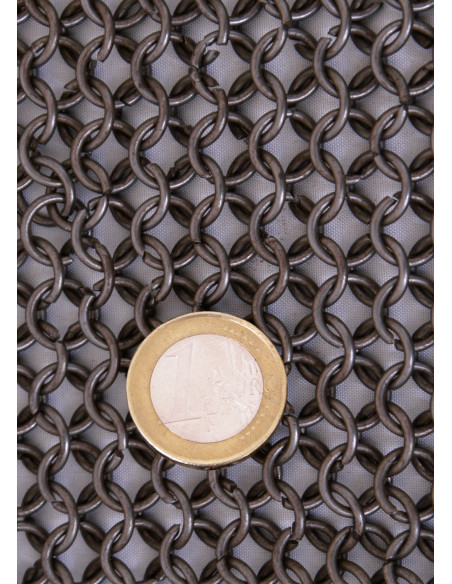 Mesh coat with strap, 8 mm rings.