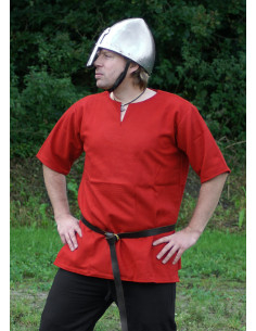 Viking tunic in wool, red color