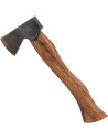 Hand axe with leather sheath