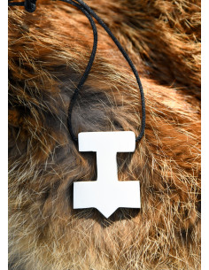 Thor's Hammer Pendant in Bone