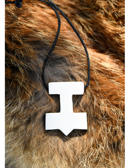 Thor's Hammer Pendant in Bone