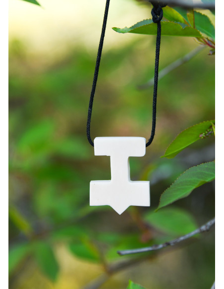 Thor's Hammer Pendant in Bone