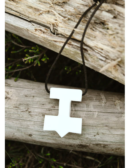 Thor's Hammer Pendant in Bone