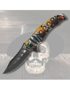 Albainox Knife 3D Design Model Skulls (20.1 cm.)