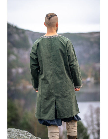 Long Viking Tunic Model Aegir, Green...