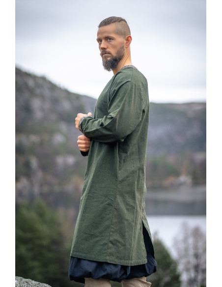 Long Viking Tunic Model Aegir, Green...