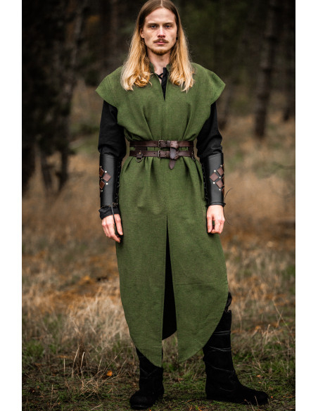 Medieval sleeveless tunic model...