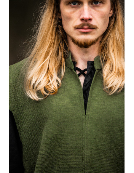 Medieval sleeveless tunic model...