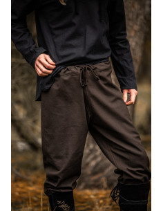 Medieval pants model Peter, dark brown color 2