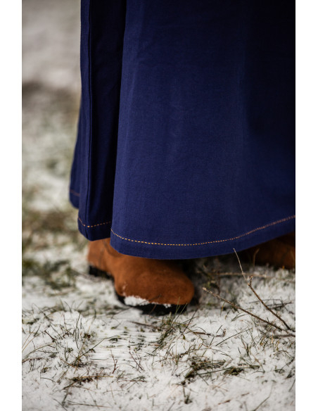 Long Viking dress model Aslaug, blue...
