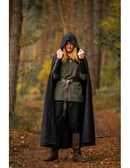 Medieval cape with hood model...