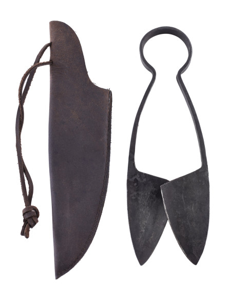 Medieval scissors with leather...