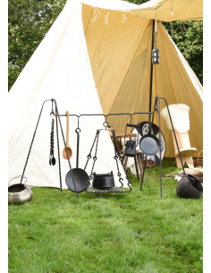 Steel rod for tripods, hand-forged, approx. 120 cm 2