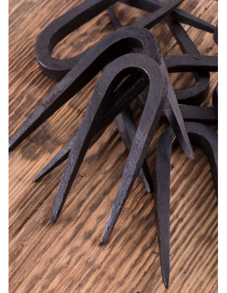 Hand-forged pack of 10 hooks