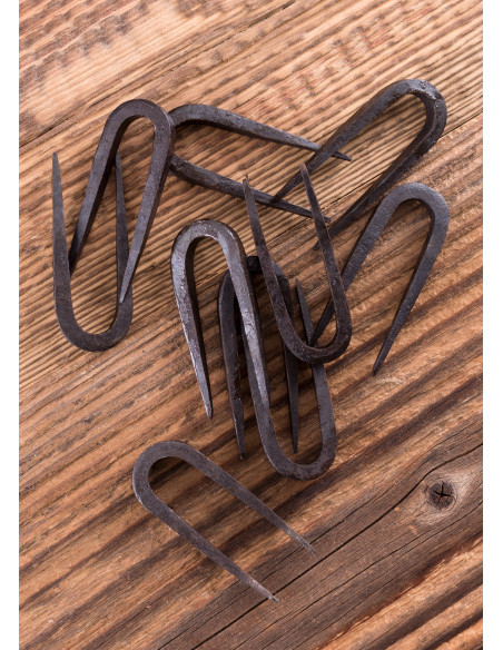 Hand-forged pack of 10 hooks