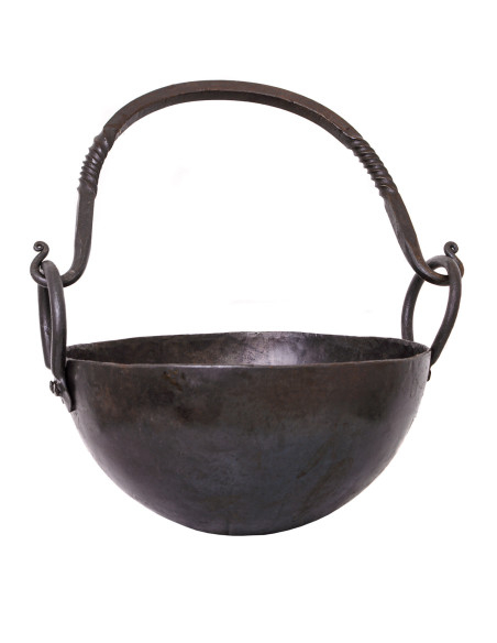 Medieval cooking cauldron, capacity...