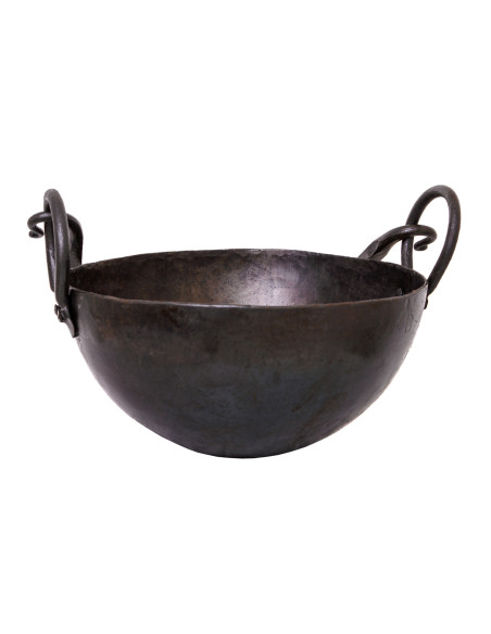 Medieval cooking cauldron, capacity...