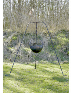 Large tripod, hand-forged, approx. 155 cm