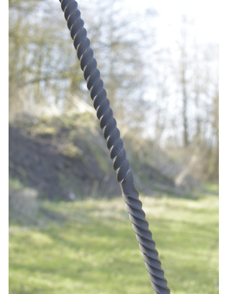 Large tripod, hand-forged, approx....