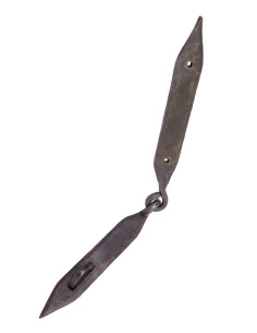 Viking chest hardware, set of 2 hinges and 1 pin 2