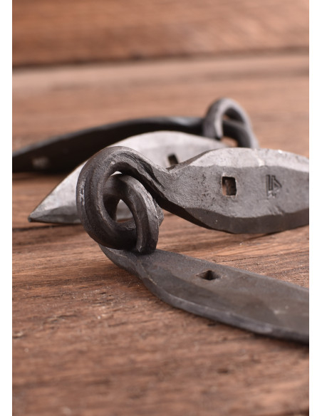 Hand-forged Viking trunk hinges