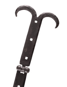 Medieval trunk hinge, handcrafted forged steel 2