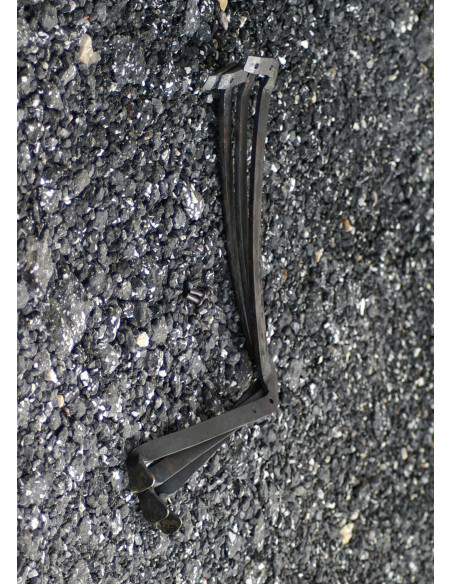 Hand-forged medieval support for brazier