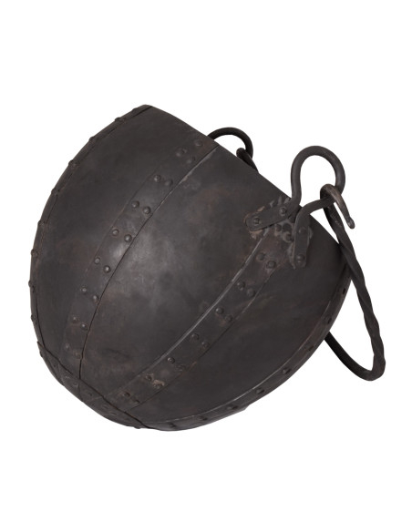 Welded steel cauldron, approx. 10 liters